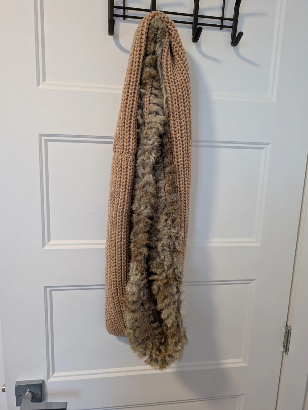 Rudsak/Authentic Rabbit Fur Knit Infinity Scarf - Picture 2 of 6
